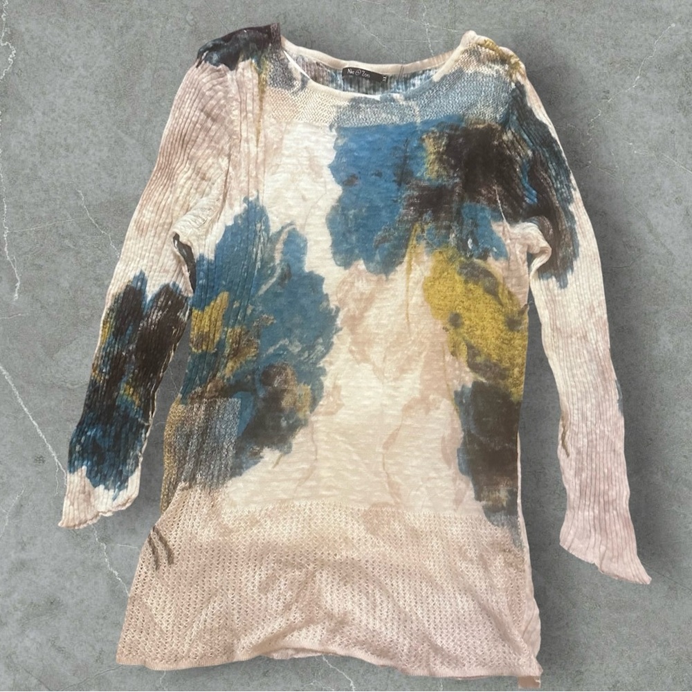 NIC+ZOE Lightweight Lined Knit Sweater XL